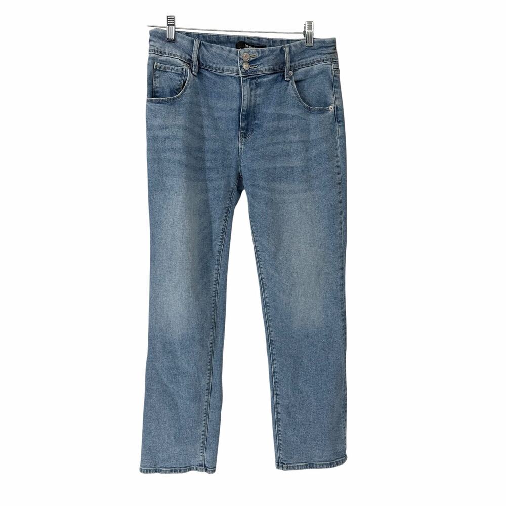 Hudson H0524-01 Straight Leg Flap Pocket Denim Jeans 10